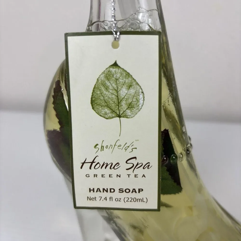 Cinderella Glass Shoe Soap Dispenser High Heel Shoe Shonfelds Home Spa Green Tea